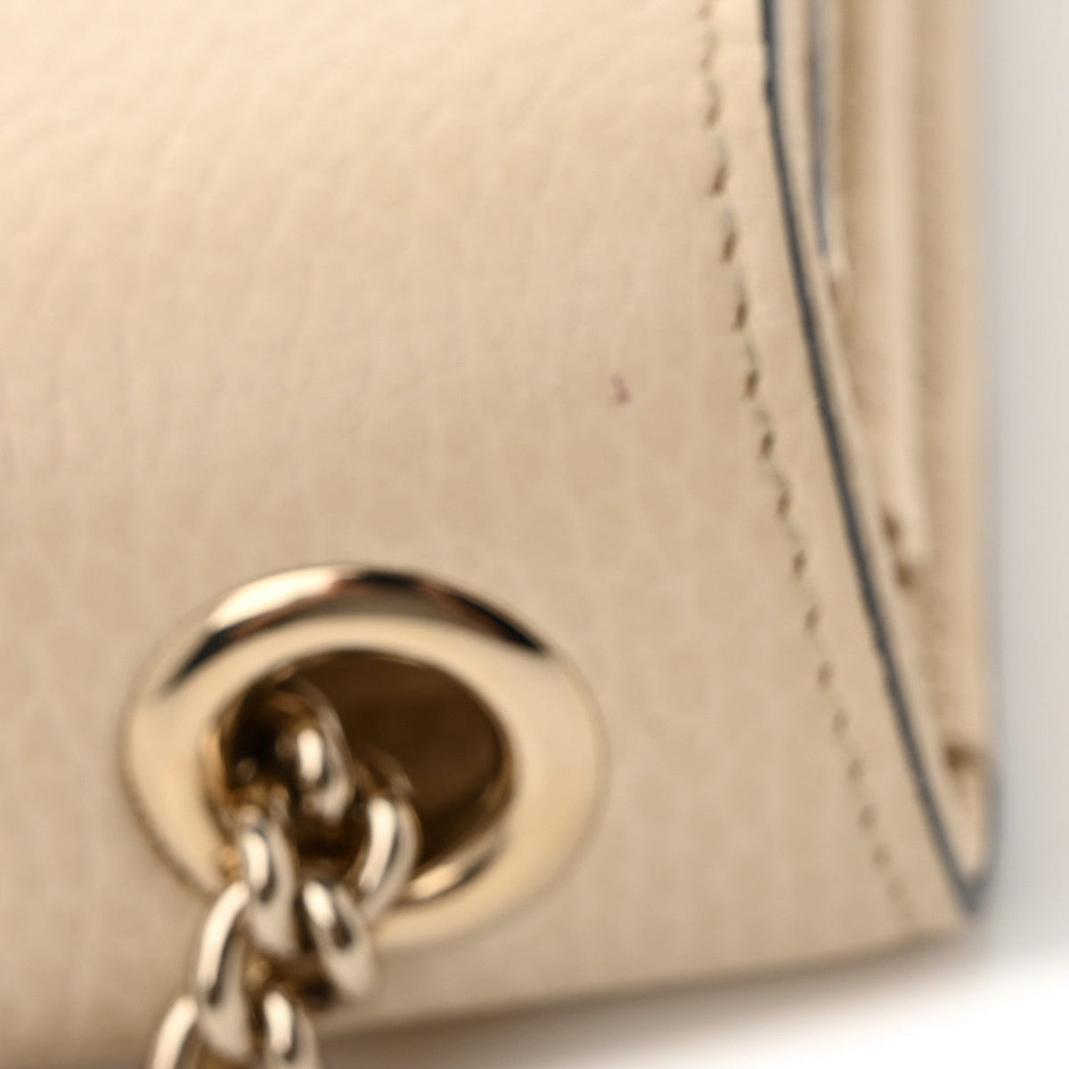 Dollar Calfskin Interlocking G Shoulder Bag Ivoire