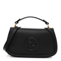 Calfskin Large Blondie Top Handle Bag Black
