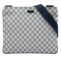 Zip Top Messenger Bag GG Coated Canvas Large