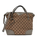 Monogram Medium Bree Foldover Tote Beige