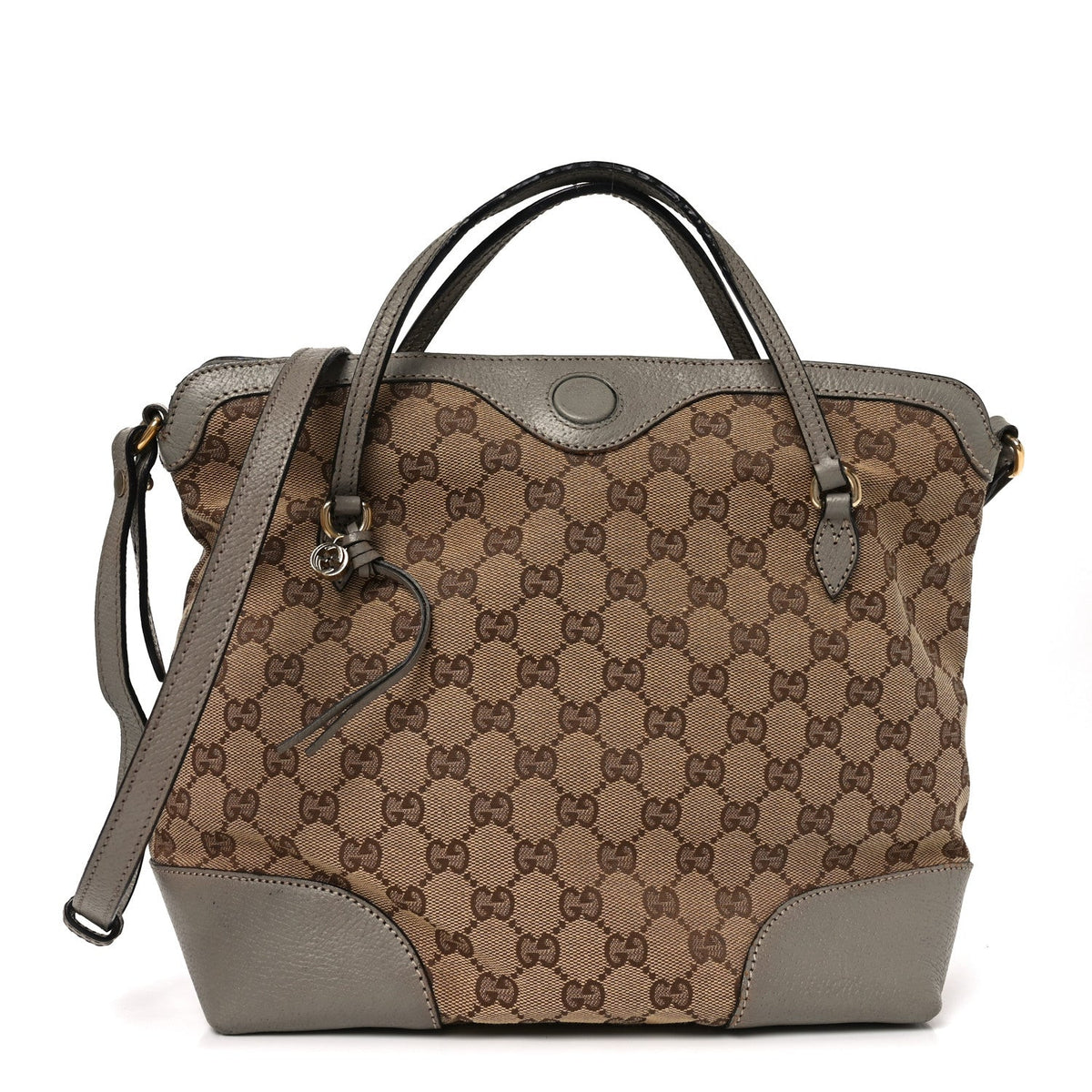 Monogram Medium Bree Foldover Tote Beige