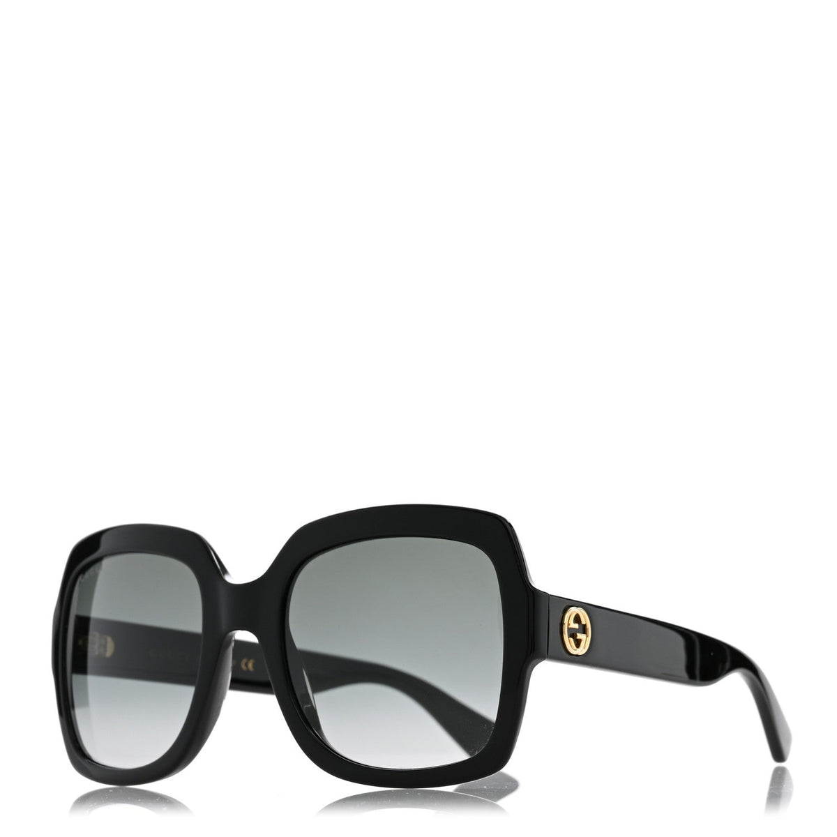 Acetate Square Frame Sunglasses GG0036S Black