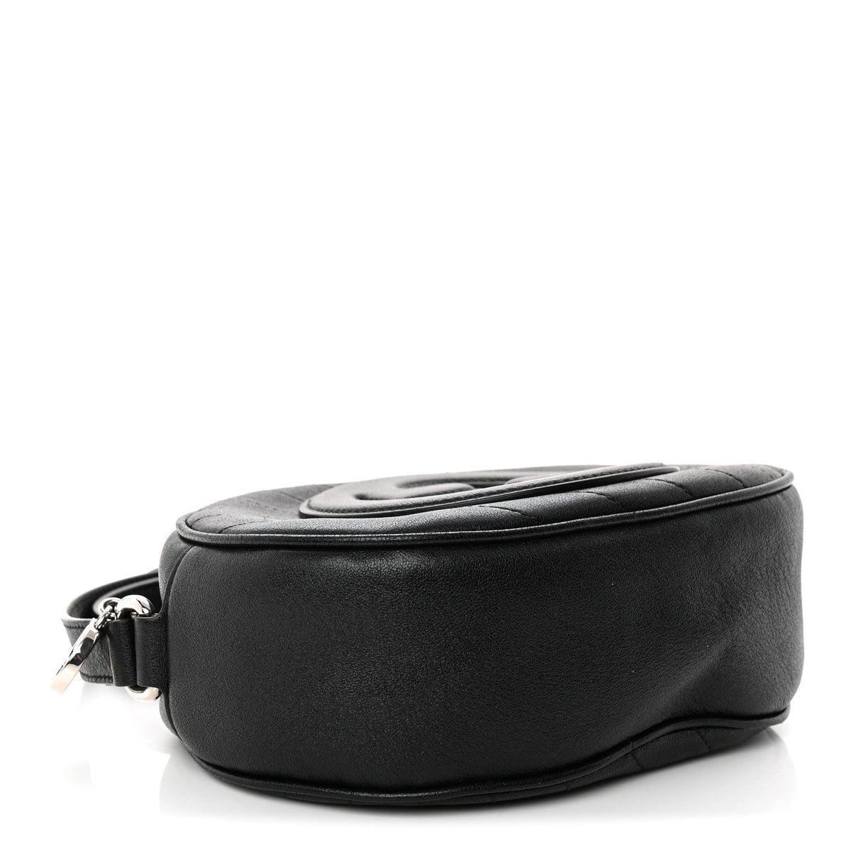 Sakai Be Green Calfskin Diagonal Stitched Mini Blondie Shoulder Bag Craclet Brown