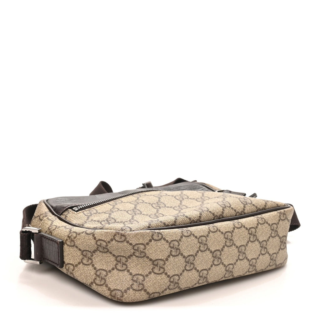 GG Plus Monogram Shoulder Bag Dark Brown