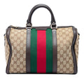Vintage Web Boston Bag GG Canvas Medium