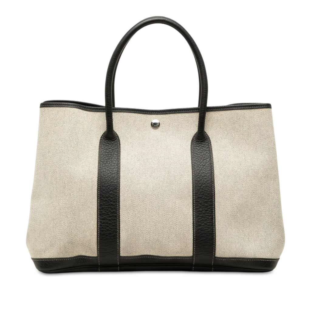 Garden Party Tote Toile and Leather 36