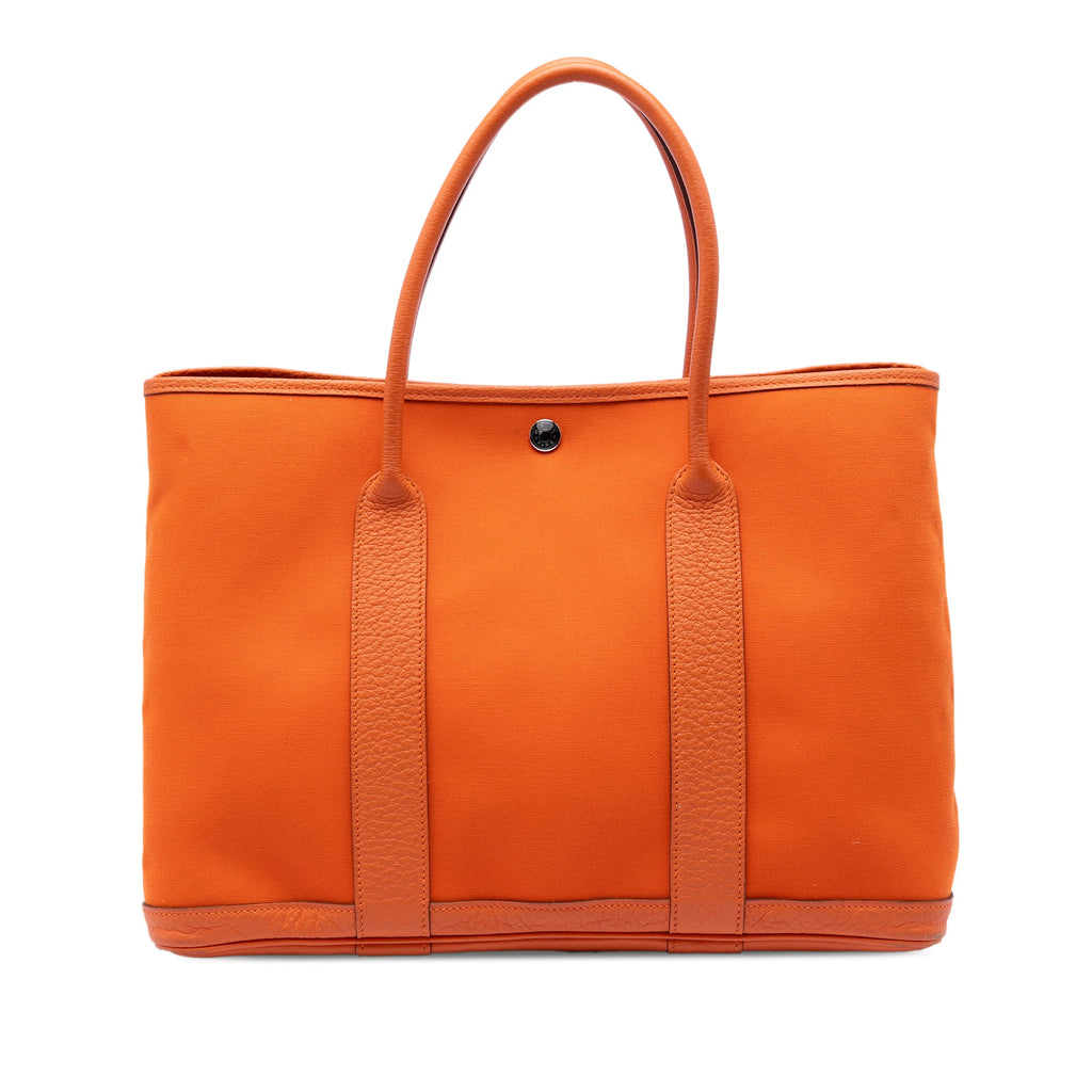 Garden Party Tote Toile and Leather 36