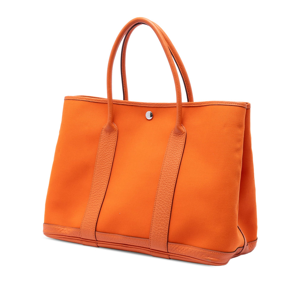 Garden Party Tote Toile and Leather 36