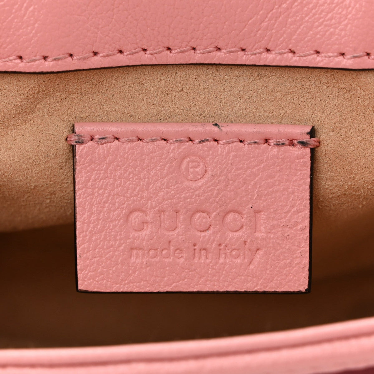 Azalea Calfskin Enamel Matelasse Diagonal Super Mini Torchon GG Marmont Shoulder Bag New Cherry Red Wild Rose