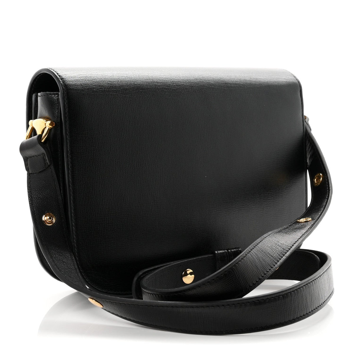 Azalea Calfskin Horsebit 1955 Shoulder Bag Black