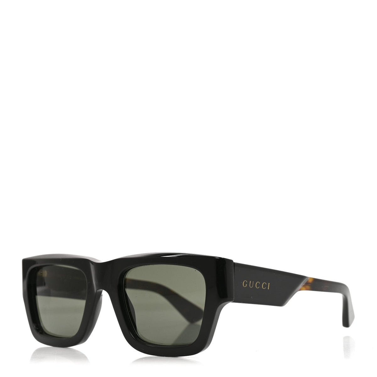 Acetate Square Frame Sunglasses GG1668S Black Tortoise