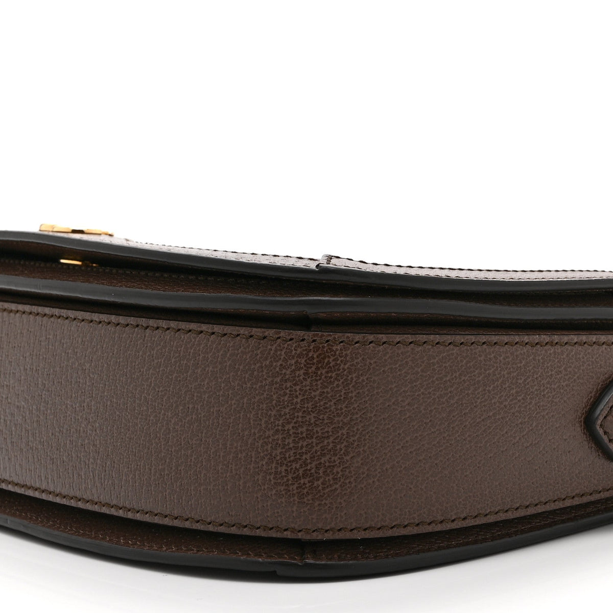 GG Supreme Monogram Web Small Ophidia Flap Messenger Bag Brown