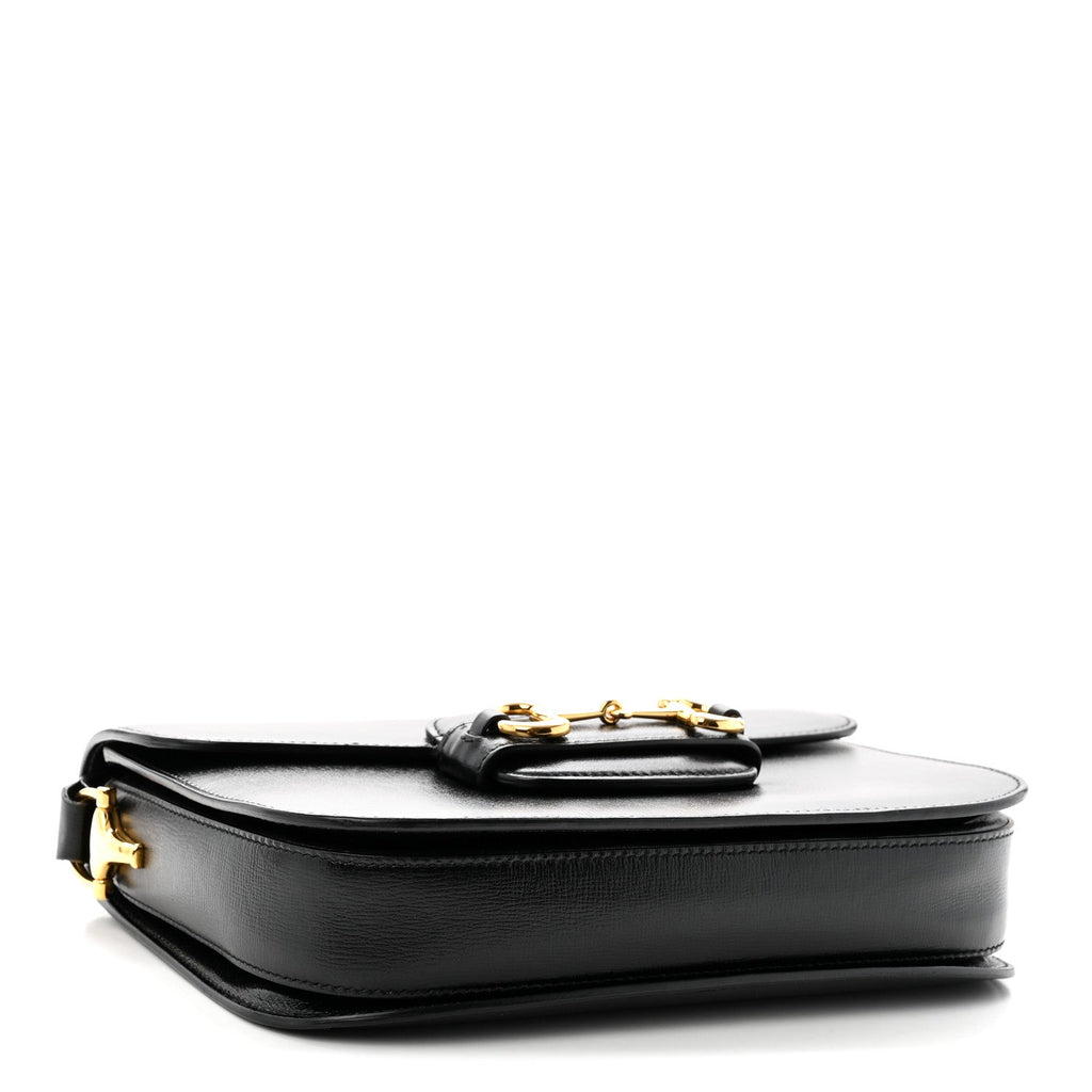Azalea Calfskin Horsebit 1955 Shoulder Bag Black