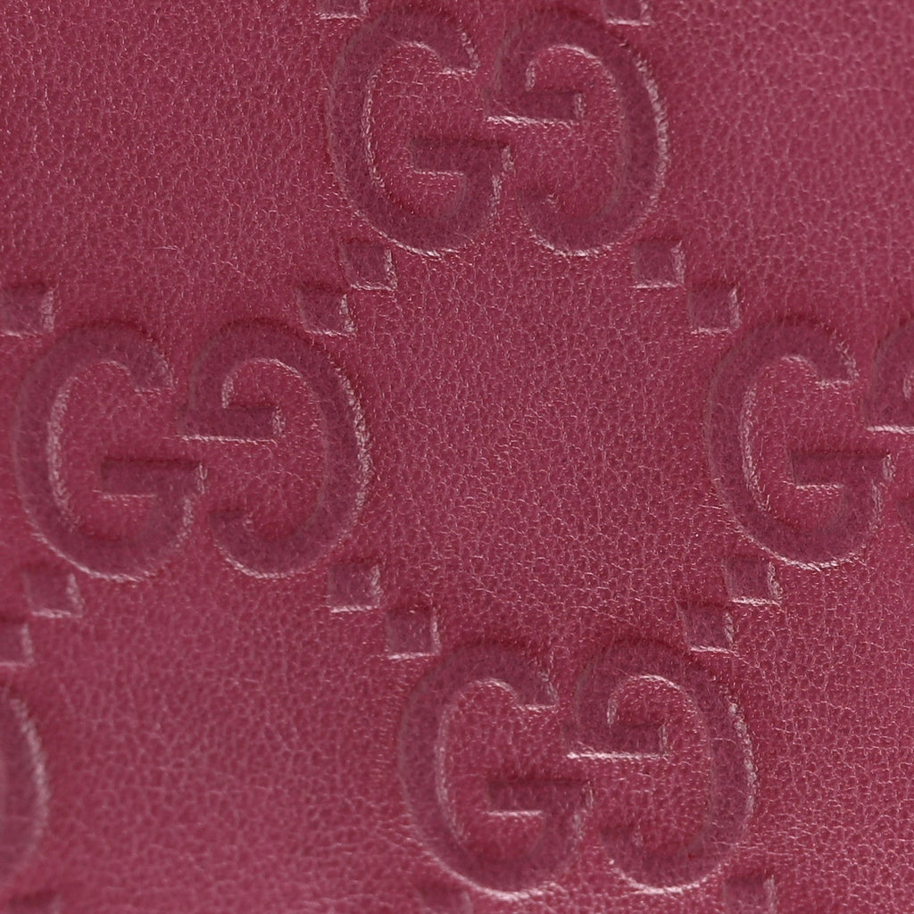 Guccissima Signature Microguccissima Bree Zip Around Wallet Purple