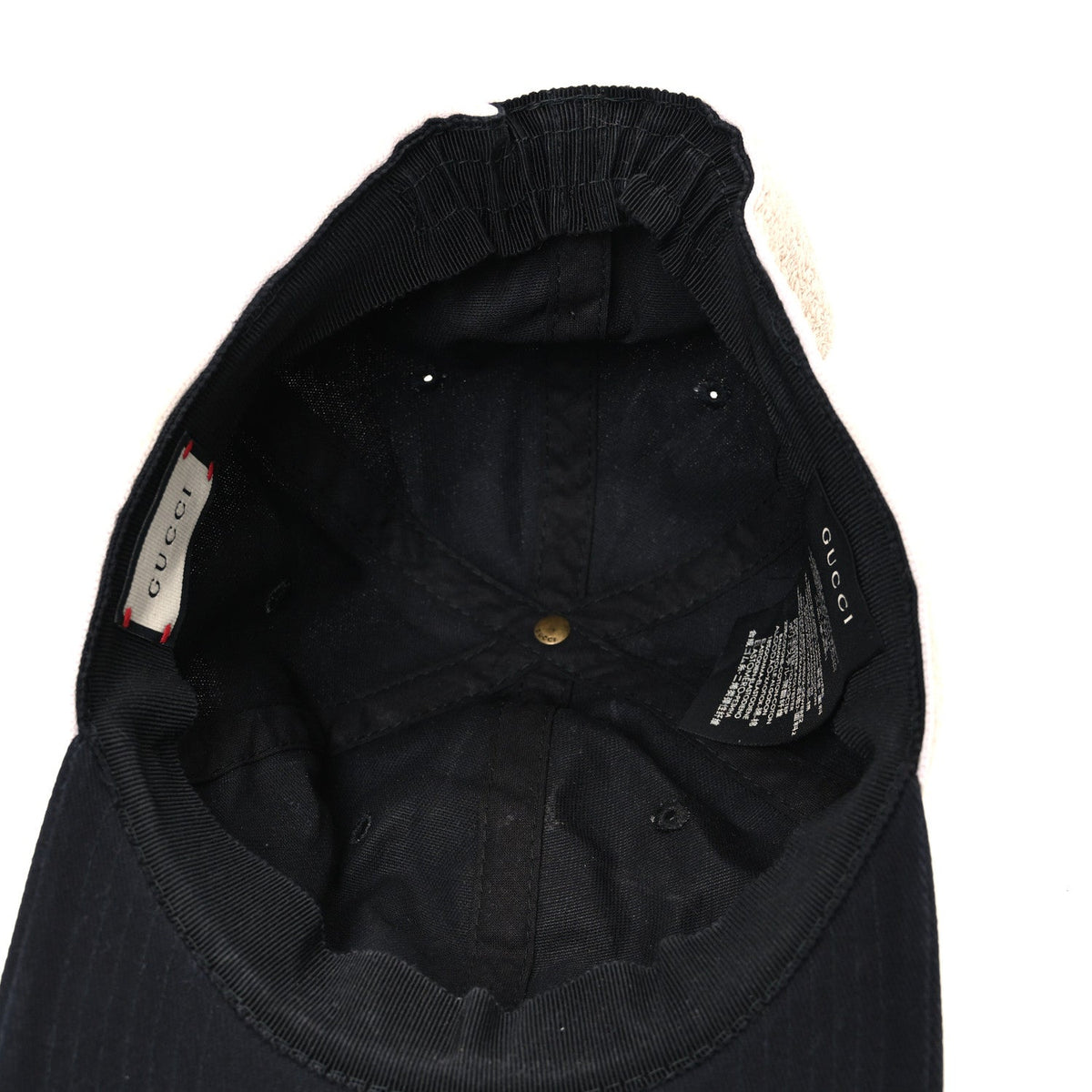 Gabardine Gucci Headband Baseball Hat L Black