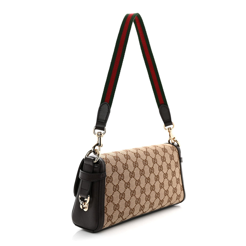 GG Monogram Small Luce Shoulder Bag Beige Ebony