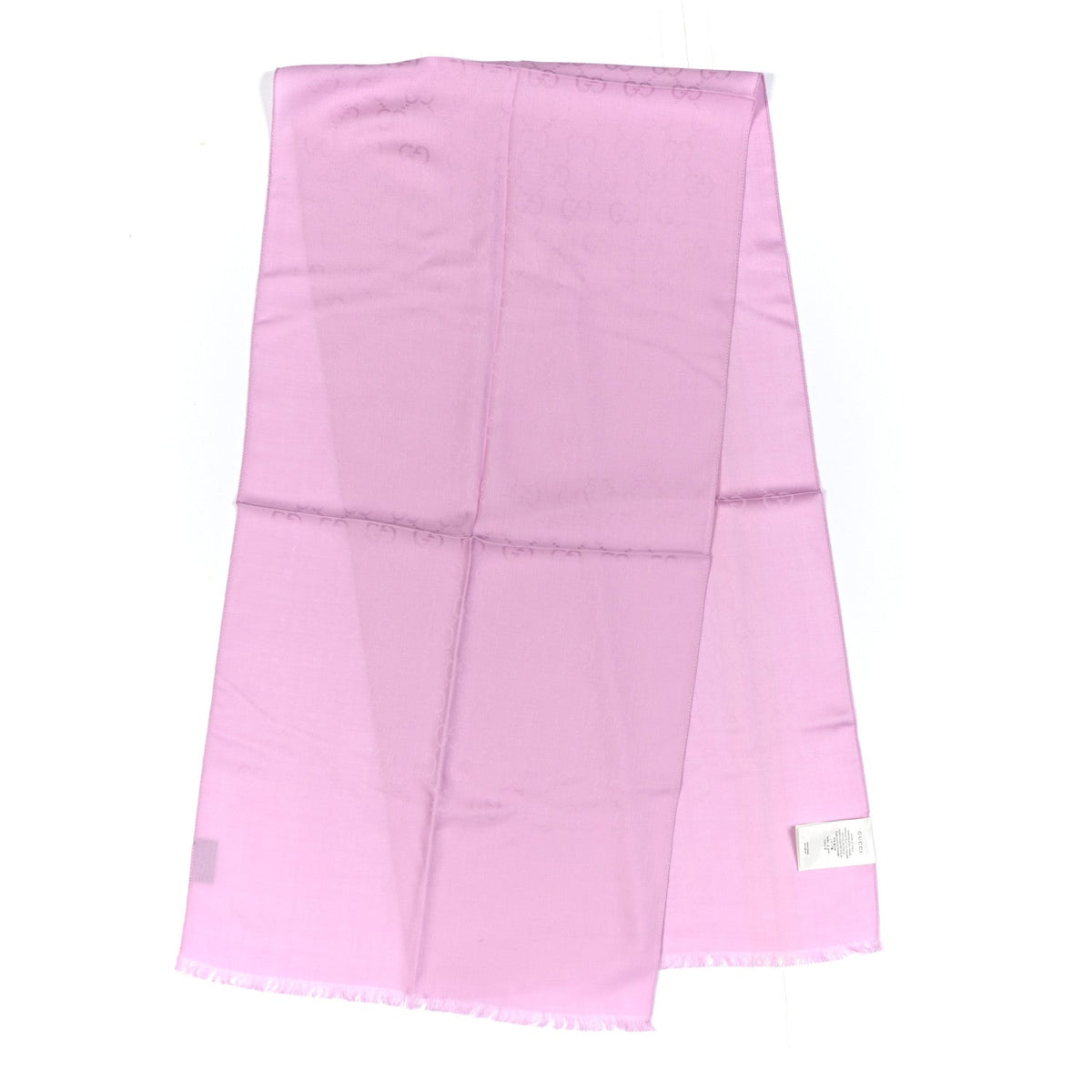 Wool Silk GG Monogram GGNat Scarf Rose