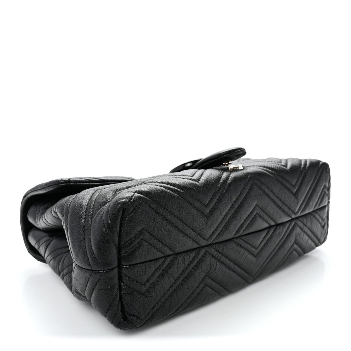 Soft Calfskin Matelasse Medium GG Marmont Shoulder Bag Black