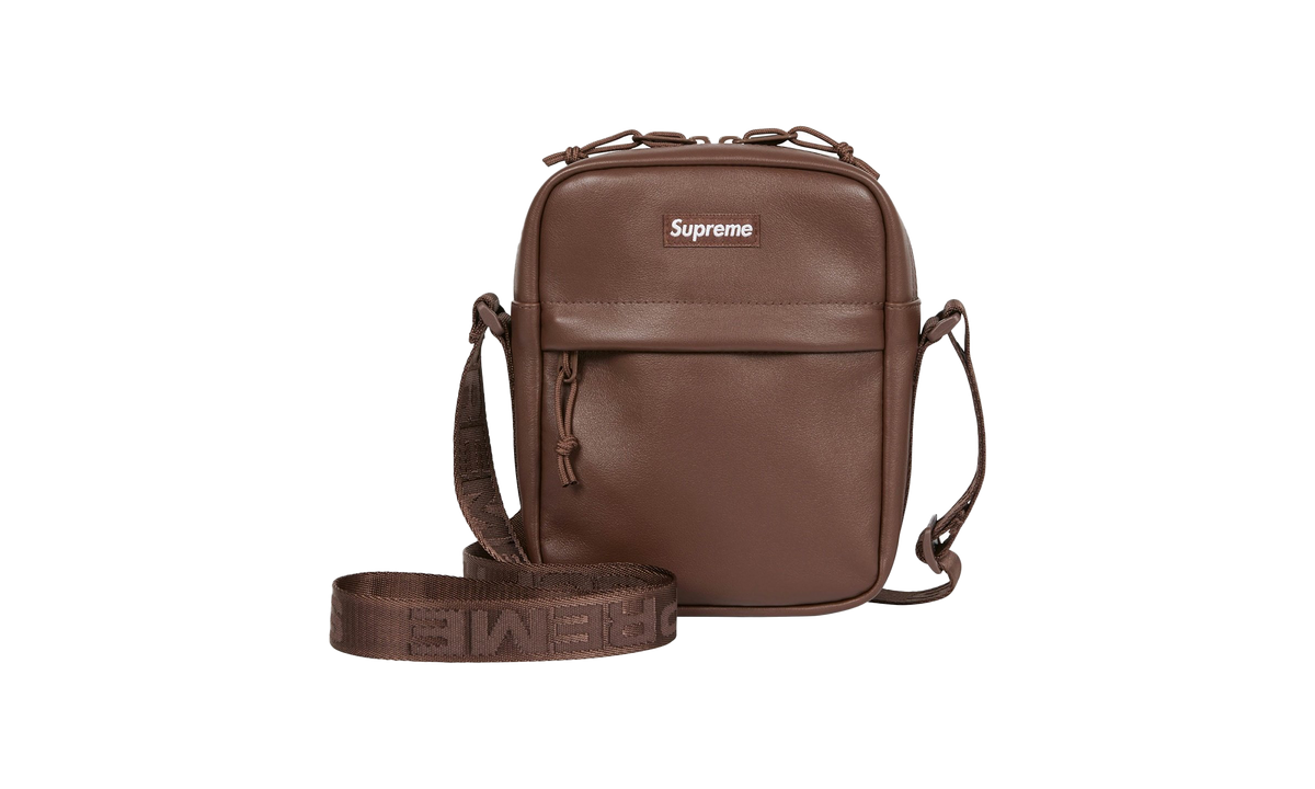 Leather Shoulder Bag "FW24 - Brown" SU26082