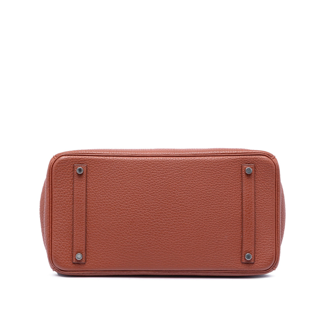 Birkin Handbag Red Togo with Palladium Hardware 35