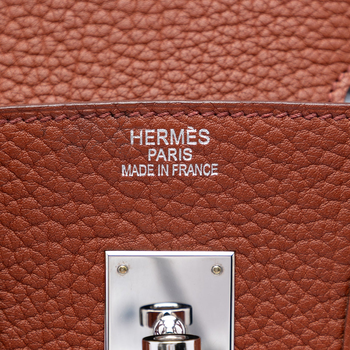 Birkin Handbag Red Togo with Palladium Hardware 35
