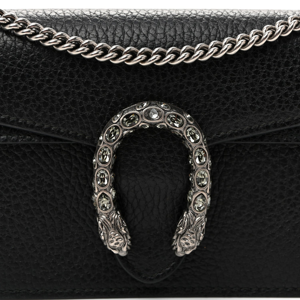 Calfskin Super Mini Dionysus Shoulder Bag Black