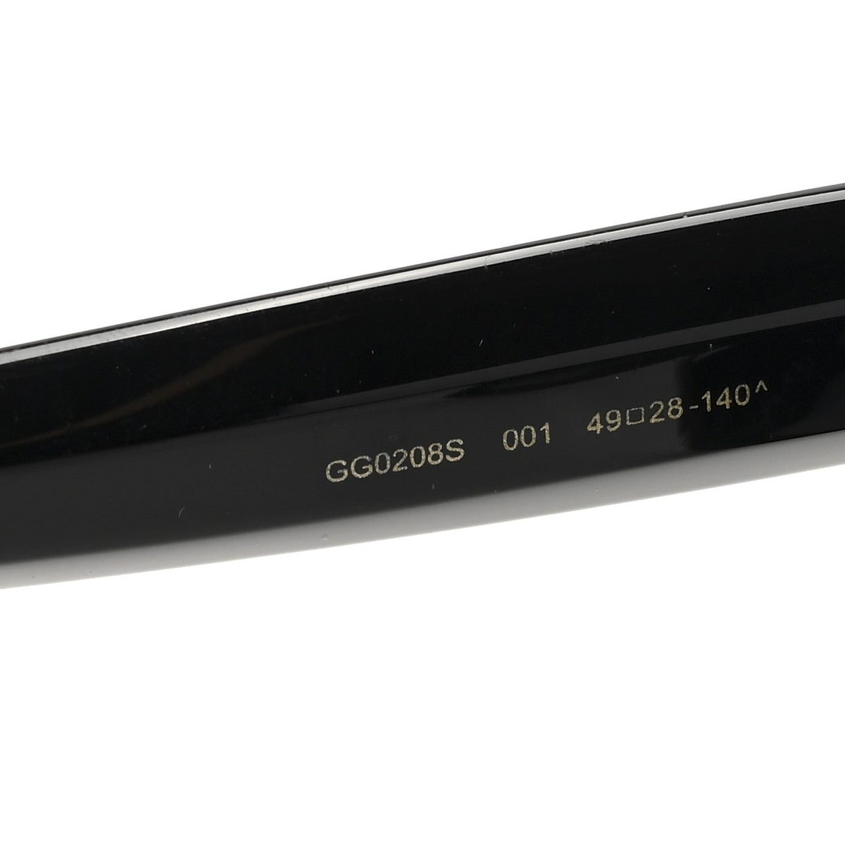 Acetate Crystal Star Round Frame Sunglasses GG0208S Black Black