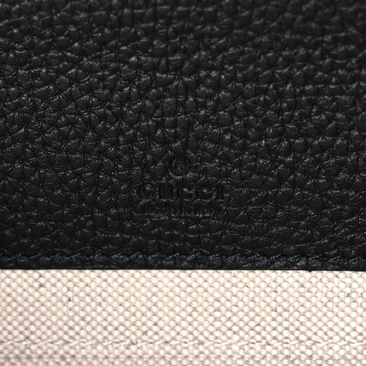 Piuma Calfskin Jumbo GG Embossed Super Mini Messenger Bag Black