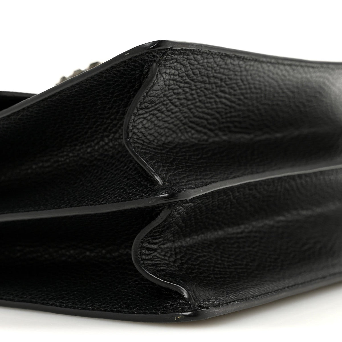 Dollar Calfskin Crystal Web Medium Dionysus Bamboo Top Handle Bag Black Black Diamond