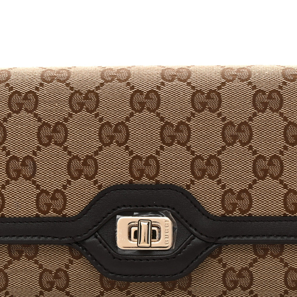 GG Monogram Small Luce Shoulder Bag Beige Ebony