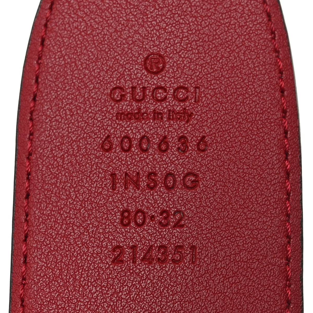 Efesto Leather Horsebit 25mm Belt 80 32 New Cherry Red