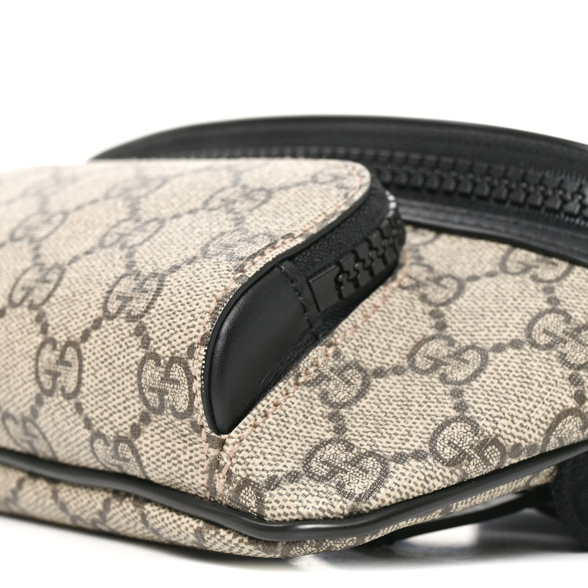GG Supreme Monogram Belt Bag Black
