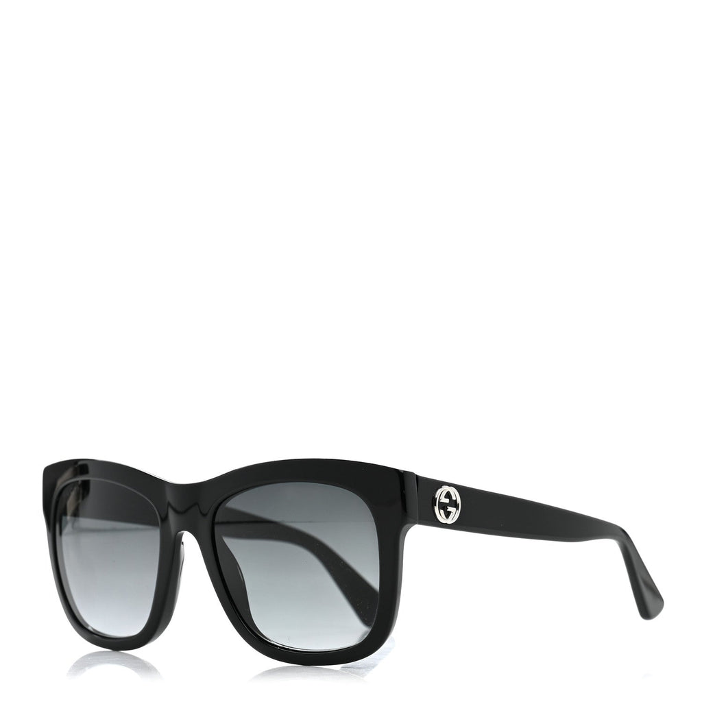 Acetate Square Frame Sunglasses GG0032S Black