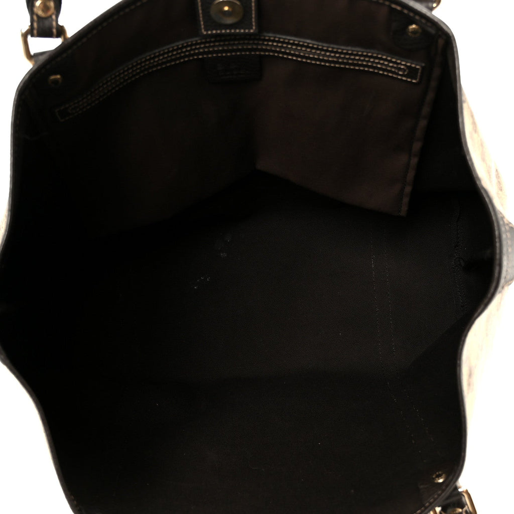 Crystal Monogram Medium Joy Tote Beige Ebony Testa Di Moro