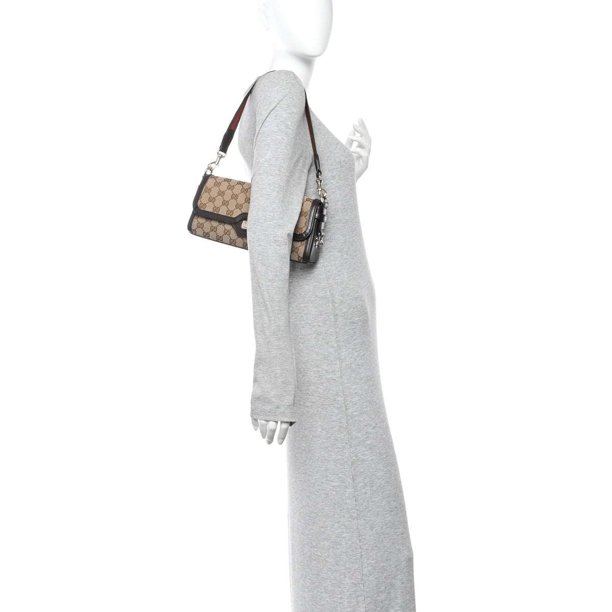 GG Monogram Small Luce Shoulder Bag Beige Ebony
