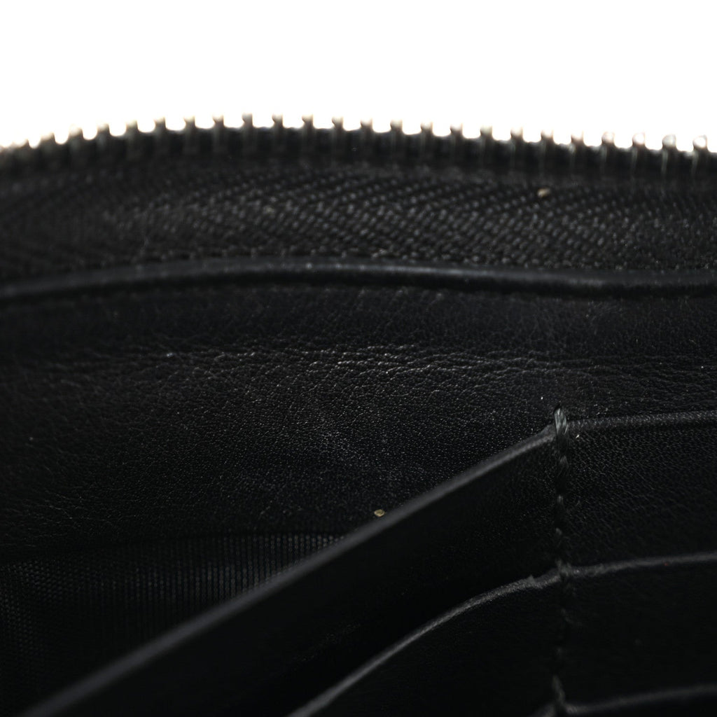 Guccissima Signature Microguccissima Bree Zip Around Wallet Black