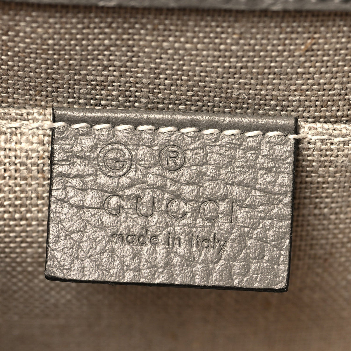 Dollar Calfskin Small Interlocking G Shoulder Bag Loess