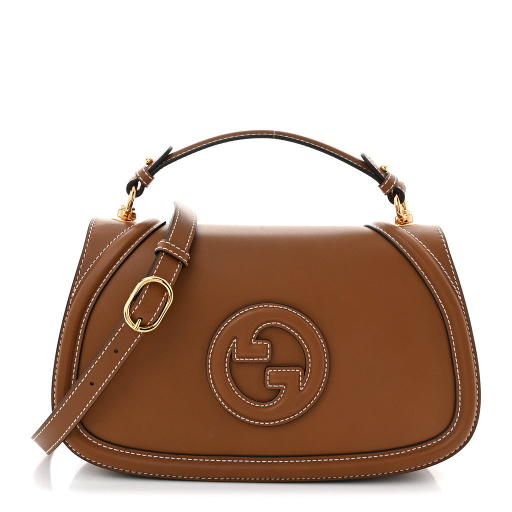 Calfskin Large Blondie Top Handle Flap Bag Sundial