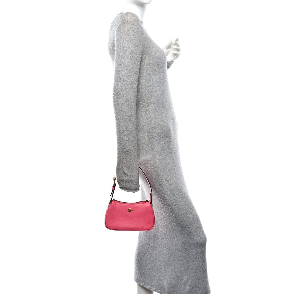 Goatskin Mini Aphrodite Shoulder Bag Rhodamine Pink
