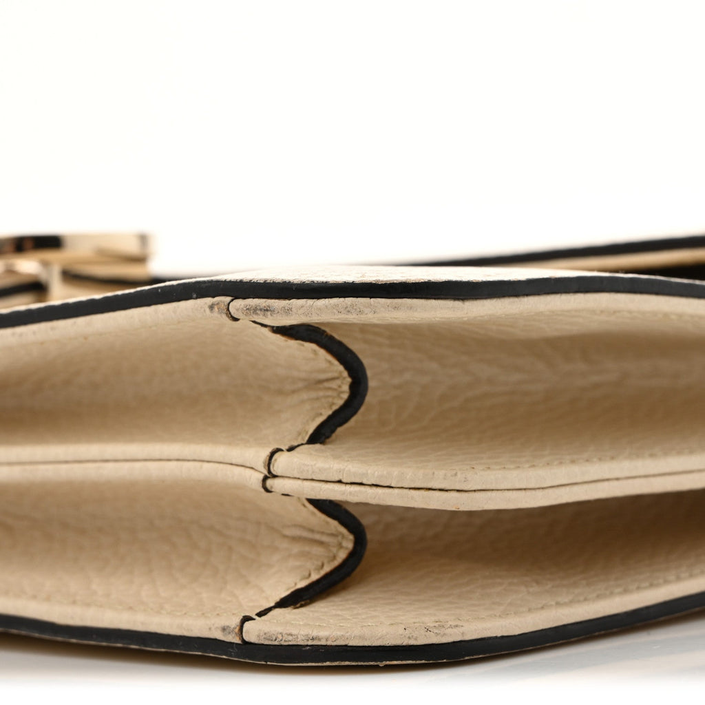Dollar Calfskin Interlocking G Shoulder Bag Ivoire