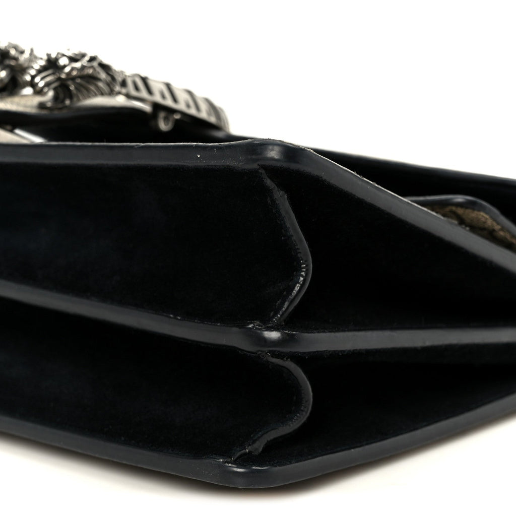 GG Supreme Monogram Small Dionysus Shoulder Bag Black