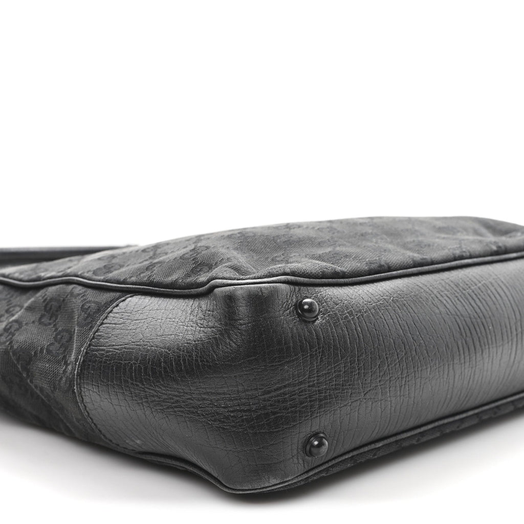 Monogram Bamboo Handle Bag Black