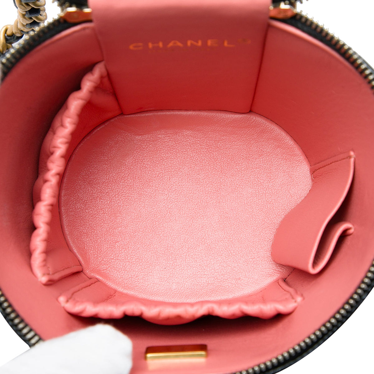 Afternoon Tea Vanity Bucket Bag Quilted Patent