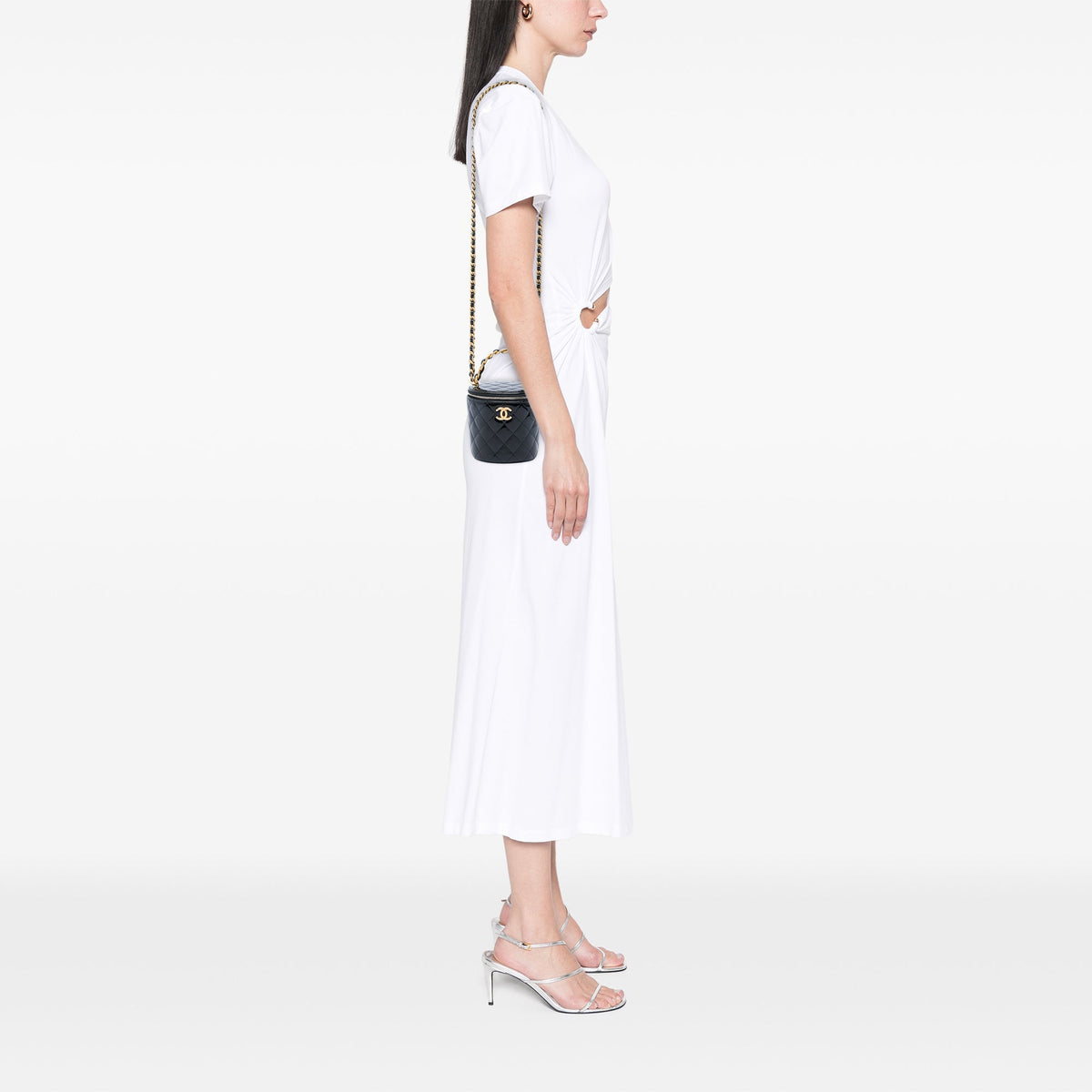 Afternoon Tea Vanity Bucket Bag Quilted Patent