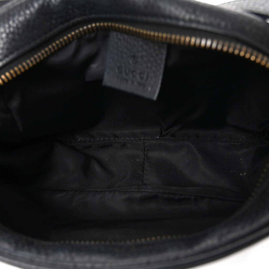 Pebbled Calfskin Mini Soho Disco Bag Black