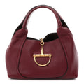 Grained Calfskin Softbit Medium Shoulder Bag Rosso Ancora
