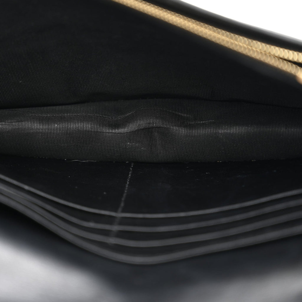 Calfskin GG Matelasse Chain Wallet Black