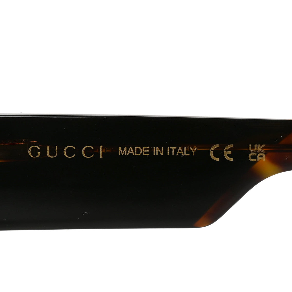 Acetate Square Frame Sunglasses GG1668S Black Tortoise