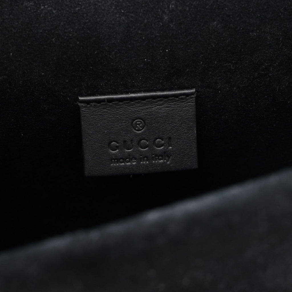GG Supreme Monogram Mini Dionysus Shoulder Bag Black