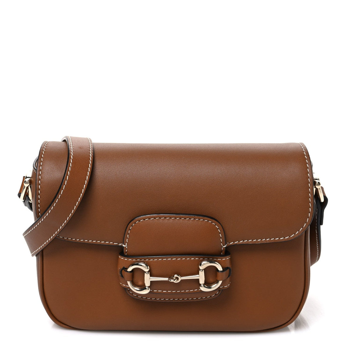 Arabella Calfskin Horsebit 1955 Soft Small Shoulder Bag Sundial